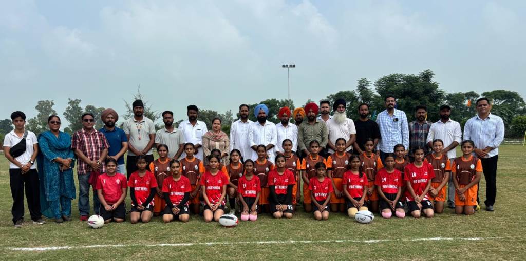 70th Punjab State InterDistrict School Games Rugby Under14 Boys and Girls Competitions Begin with Great Enthusiasm at Gharachon